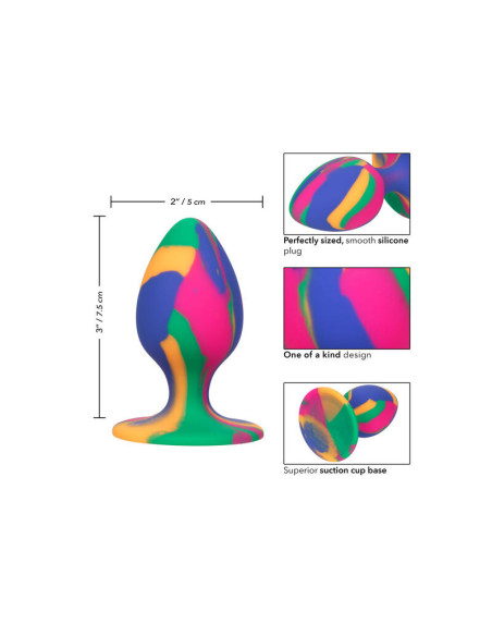 CALEXOTICS - CHEEKY MEDIUM TIE-DYE PLUG ANAL