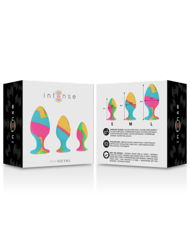 INTENSE - MULTICOLOR SILICONE PLUG SET