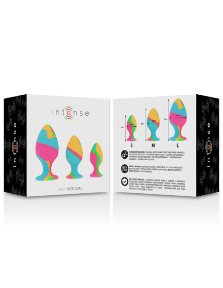 INTENSE - MULTICOLOR SILICONE PLUG SET