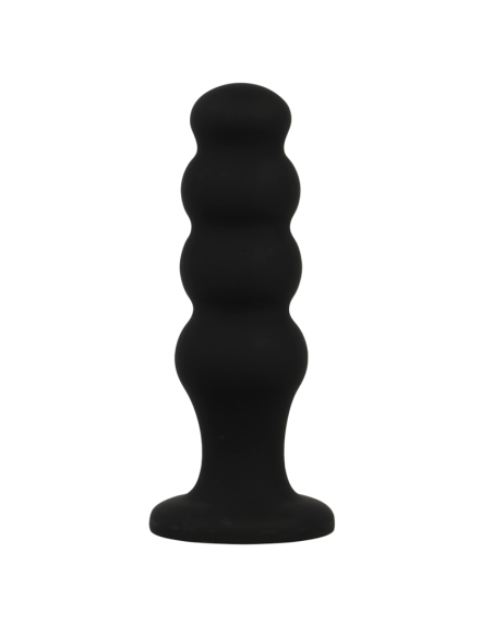 BLACKandSILVER - SCOTT PREMIUM SILICONE ANAL PLUG BLACK