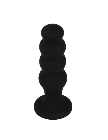 BLACKandSILVER - SCOTT PREMIUM SILICONE ANAL PLUG BLACK