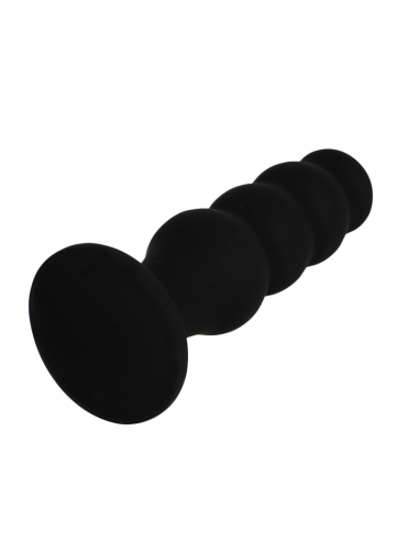 BLACKandSILVER - SCOTT PREMIUM SILICONE ANAL PLUG BLACK