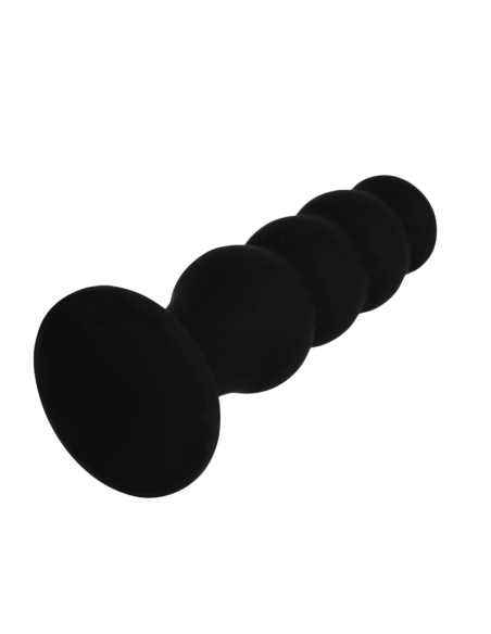 BLACKandSILVER - SCOTT PREMIUM SILICONE ANAL PLUG BLACK