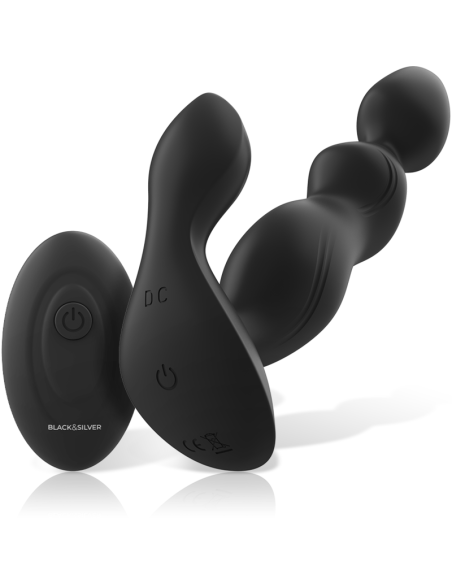 BLACKandSILVER - CORA ANAL PLUG SILICONE REMOTE CONTROL