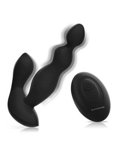 BLACKandSILVER - CORA ANAL PLUG SILICONE REMOTE CONTROL