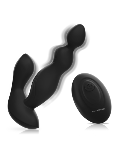 BLACKandSILVER - CORA ANAL PLUG SILICONE REMOTE CONTROL