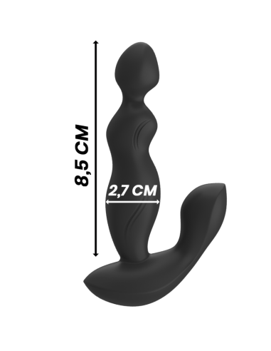 BLACKandSILVER - CORA ANAL PLUG SILICONE REMOTE CONTROL