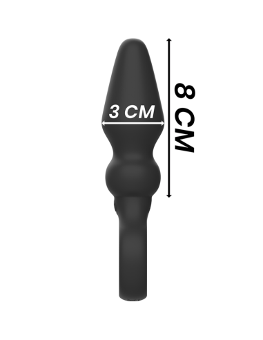 BLACKandSILVER - OZZY POWERFUL SILICONE ANAL PLUG