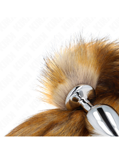 KINK - ANAL PLUG SIZE L 10 X 4 CM WITH SYNTHETIC TAIL 40 CM BROWN