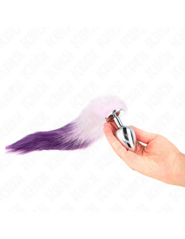 KINK - ANAL PLUG SIZE L 10 X 4 CM WITH SYNTHETIC TAIL 40 CM PURPLE