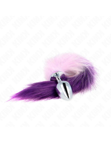 KINK - ANAL PLUG SIZE L 10 X 4 CM WITH SYNTHETIC TAIL 40 CM PURPLE
