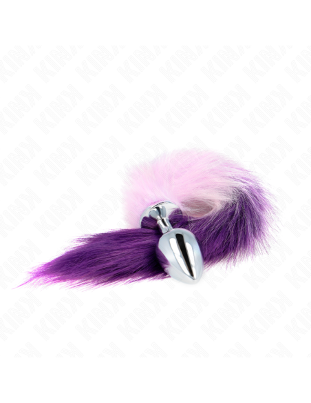 KINK - ANAL PLUG SIZE L 10 X 4 CM WITH SYNTHETIC TAIL 40 CM PURPLE