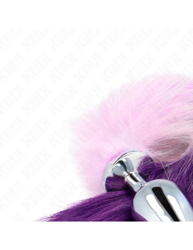 KINK - ANAL PLUG SIZE L 10 X 4 CM WITH SYNTHETIC TAIL 40 CM PURPLE