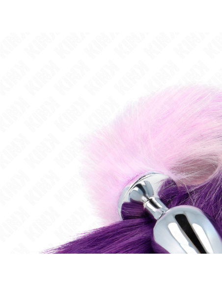 KINK - ANAL PLUG SIZE L 10 X 4 CM WITH SYNTHETIC TAIL 40 CM PURPLE
