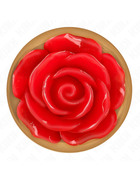 KINK - PINK GOLD ANAL PLUG WITH RED ROSE S