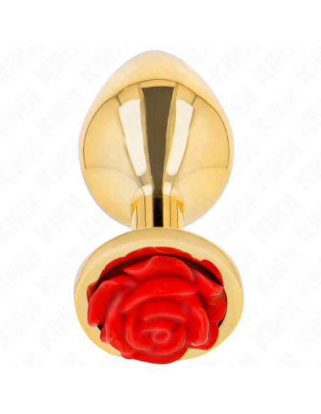 KINK - PLUG ANAL GOLD ROSE RED SIZE M