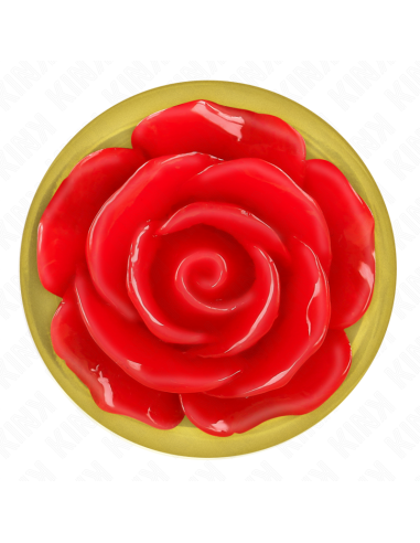 KINK - PLUG ANAL GOLD ROSE RED SIZE M