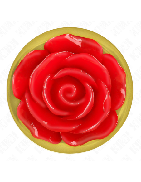KINK - PLUG ANAL GOLD ROSE RED SIZE M