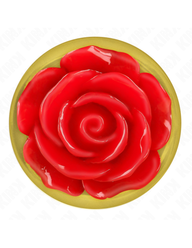 KINK - PLUG ANAL GOLD ROSE RED SIZE S