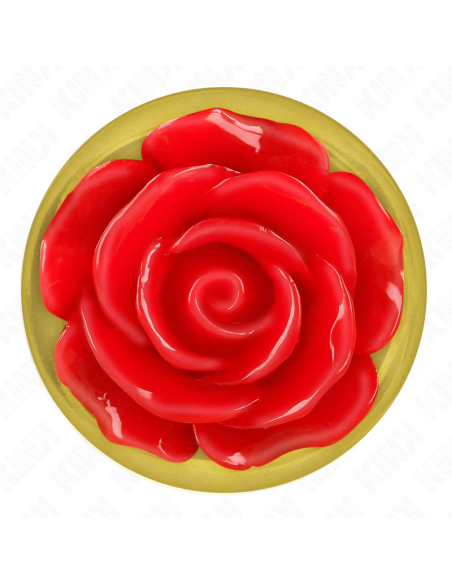 KINK - PLUG ANAL GOLD ROSE RED SIZE S