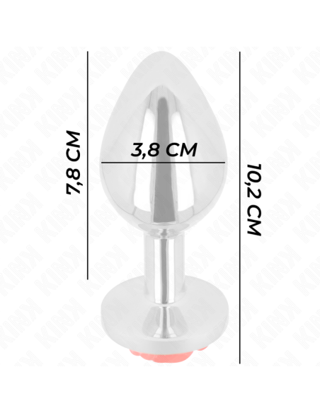 KINK - PLUG ANAL ROSE RED SIZE L