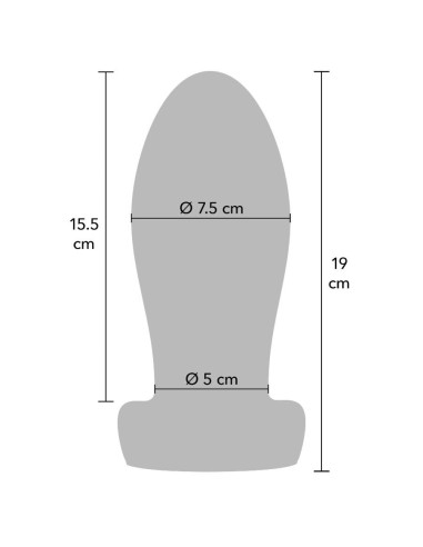 HIDDEN DESIRE - EXTREME HEAVY ANAL STRETCHER PLUG EXTRA LARGE