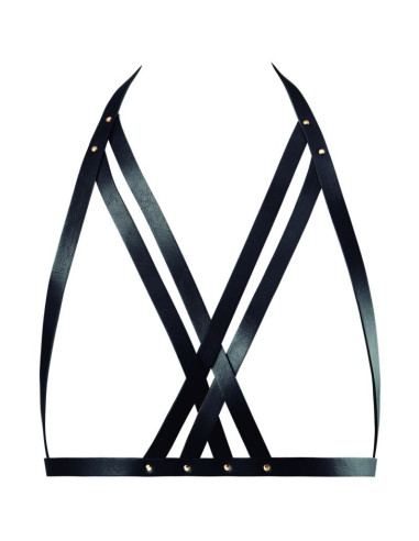 BIJOUX INDISCRETS MAZE - HALTER BRA HARNESS BLACK