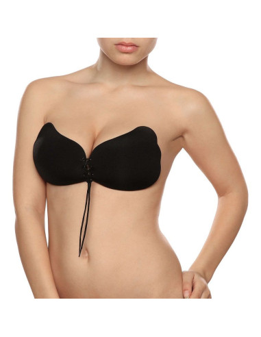 BYE-BRA - LACE-IT ENHANCEMENT PUSH-UP BLACK CUP D