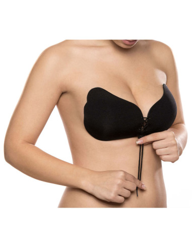 BYE-BRA - LACE-IT ENHANCEMENT PUSH-UP BLACK CUP D