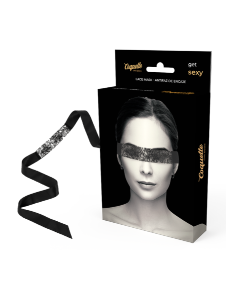 COQUETTE CHIC DESIRE - LACE MASK BLACK
