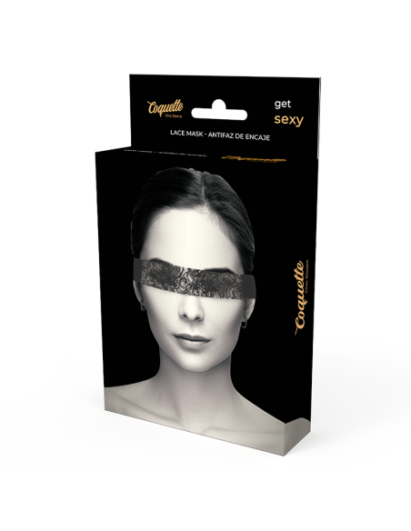 COQUETTE CHIC DESIRE - LACE MASK BLACK