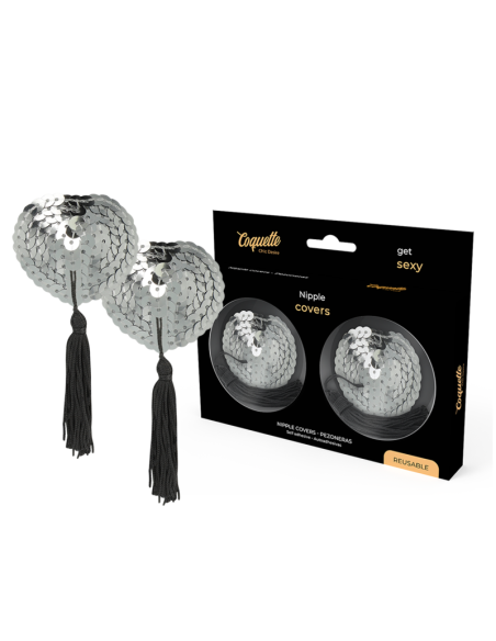 COQUETTE CHIC DESIRE - NIPPLE COVERS SILVER
