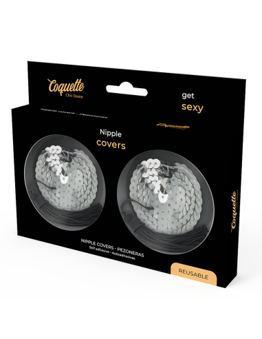 COQUETTE CHIC DESIRE - NIPPLE COVERS SILVER