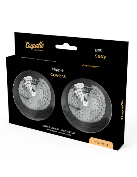 COQUETTE CHIC DESIRE - NIPPLE COVERS SILVER