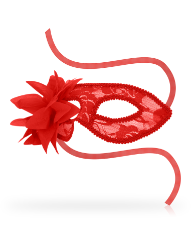 OHMAMA - MASKS MASKS WITH LACE AND RED FLOWER