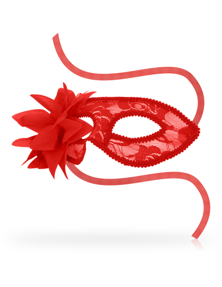 OHMAMA - MASKS MASKS WITH LACE AND RED FLOWER