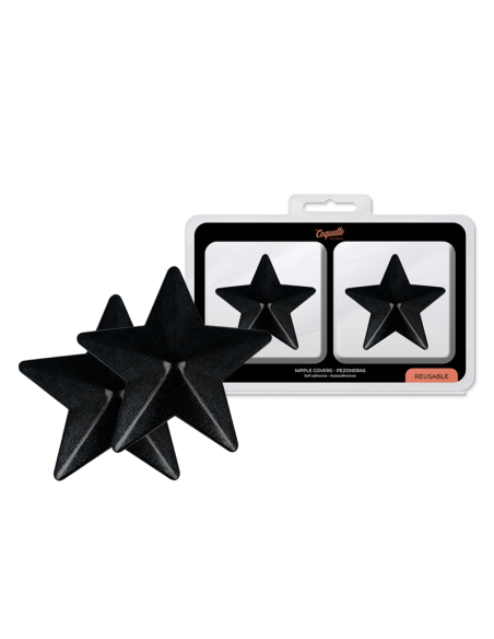 COQUETTE CHIC DESIRE - NIPPLE COVERS BLACK STARS
