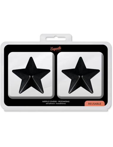 COQUETTE CHIC DESIRE - NIPPLE COVERS BLACK STARS