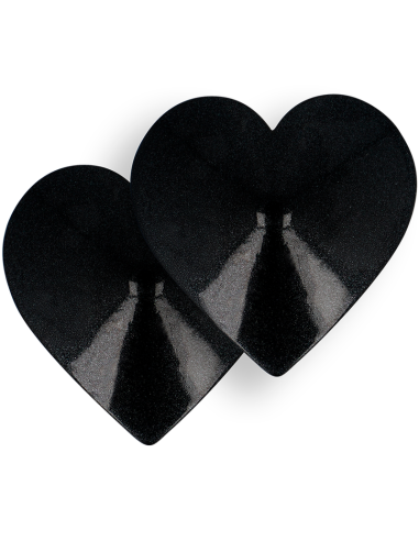 COQUETTE CHIC DESIRE - NIPPLE COVERS BLACK HEARTS