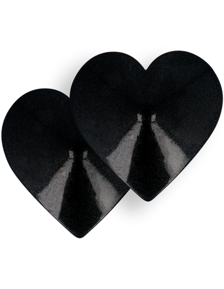 COQUETTE CHIC DESIRE - NIPPLE COVERS BLACK HEARTS
