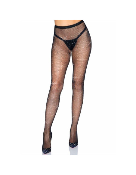 LEG AVENUE - FISHNET CROTHLESS TIGHTS