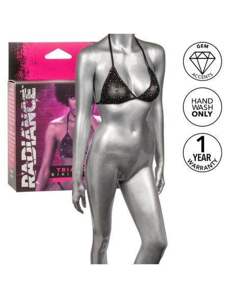 CALEXOTICS - RADIANCE TRIANGLE BIKINI TOP RHINE