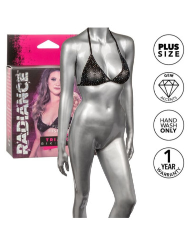 CALEXOTICS - RADIANCE TRIANGLE BIKINI TOP RHINE PLUS SIZE