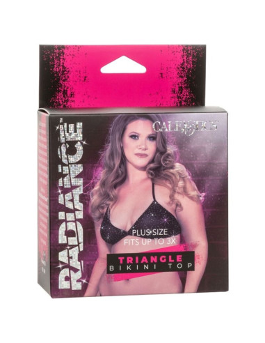 CALEXOTICS - RADIANCE TRIANGLE BIKINI TOP RHINE PLUS SIZE