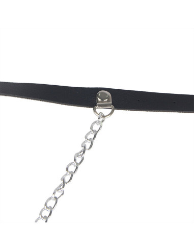 SUBBLIME - LEATHER BELT HARNESS BLACK ONE SIZE