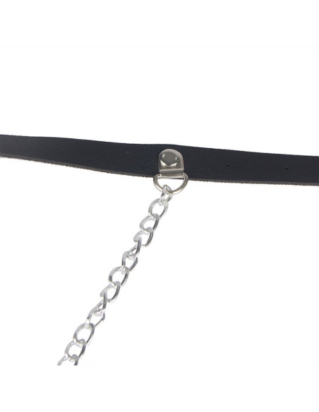 SUBBLIME - LEATHER BELT HARNESS BLACK ONE SIZE