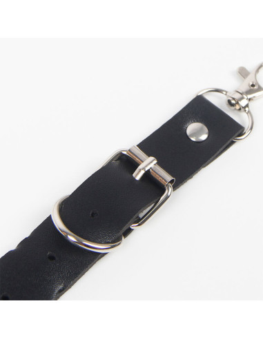 SUBBLIME - BELT AND GARTER HARNESS WITH RINGS AND CHAINDETAIL ONE SIZE