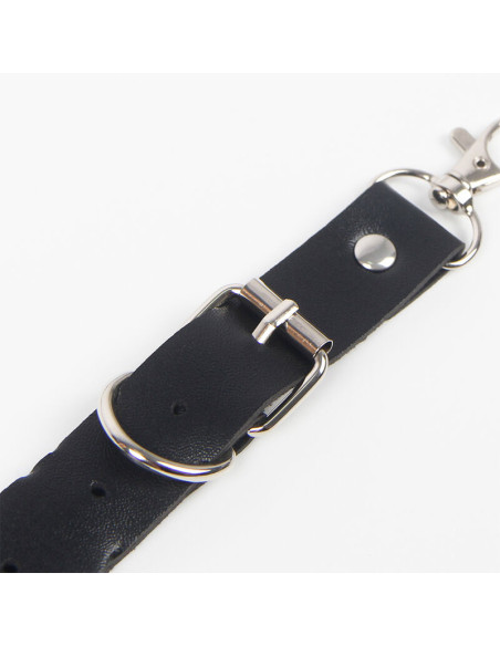 SUBBLIME - BELT AND GARTER HARNESS WITH RINGS AND CHAINDETAIL ONE SIZE