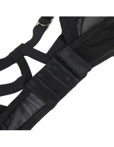 SUBBLIME - TWO PIECE SET OF TRANSPARENCY BRA AND S-M STRIPS