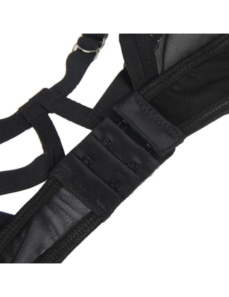 SUBLIME - Dviejų dalių permatomos liemenėlės ir S-M dydžio juostelių rinkinys